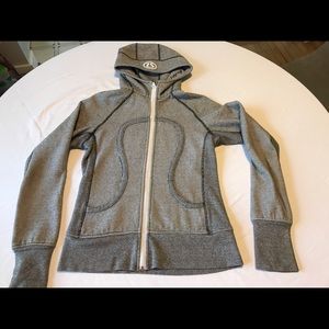 Lululemon Scuba Hoodie, Sz 6, Gray Stripe, Worn 1x